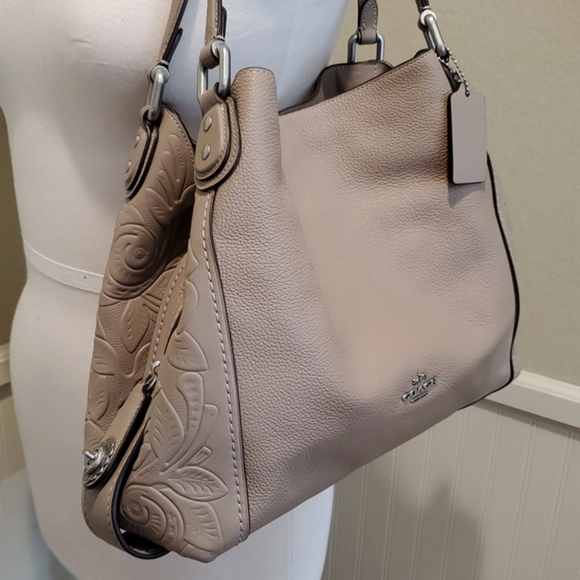 NEW Coach Edie 31 bag with tea rose Tooling - Picture 1 of 16